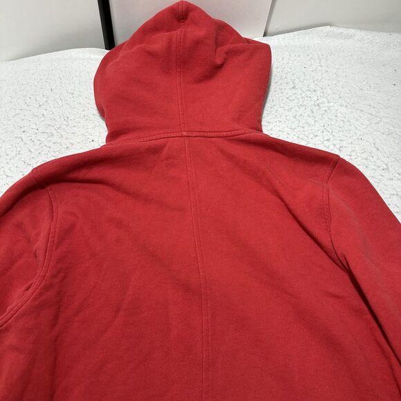Vintage Nike Air Jordan Men's Large Pullover Red Hoodie Jumpman Logo Y2K Retro - Picture 8 of 14